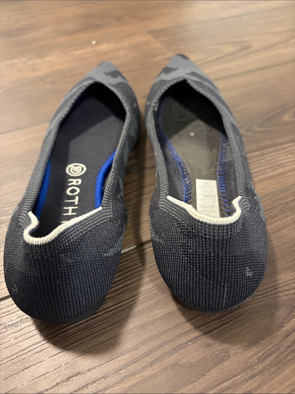 Rothy’s Retired The Point Camo Blue Gray size 9.5 - Picture 3 of 8